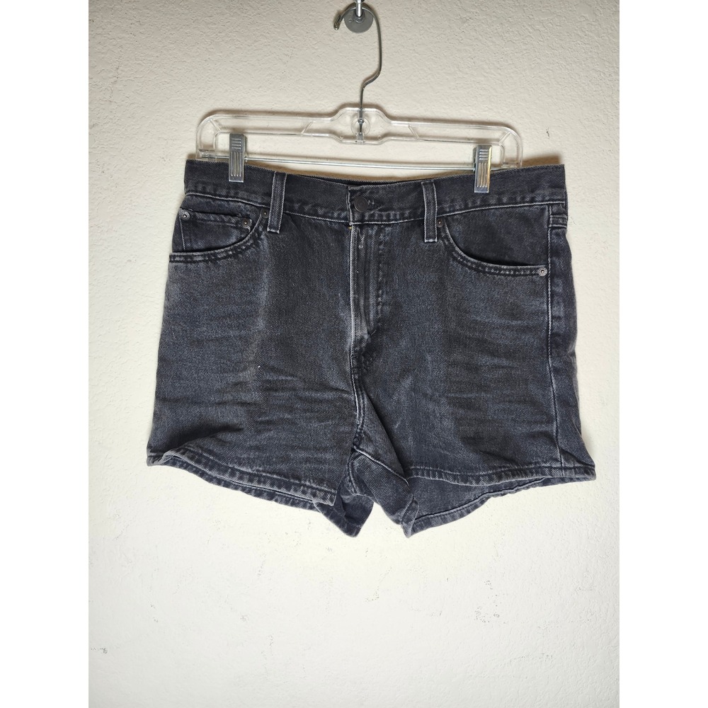 Levis Denim 80s MOM Shorts Womens 30 Black High Rise Premium Style Cutoff